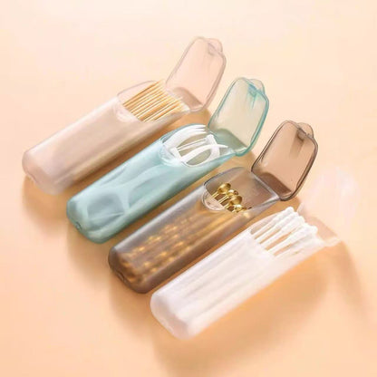 Ultra-Small Storage Box, Dental Floss Box, Portable Small Medicine Box, Mini Toothpick Storage Box, Portable Ear Pick and Cotton Swab Box - image 2