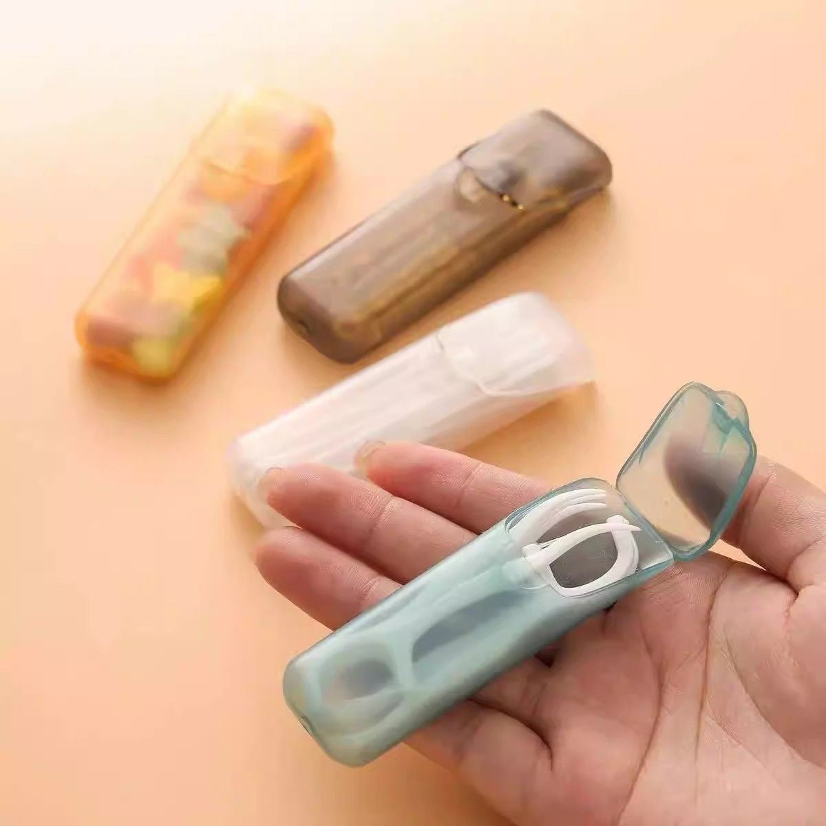 Ultra-Small Storage Box, Dental Floss Box, Portable Small Medicine Box, Mini Toothpick Storage Box, Portable Ear Pick and Cotton Swab Box - image 4