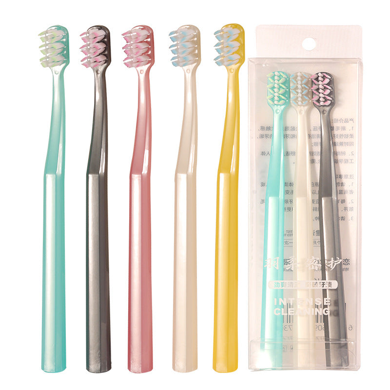 Oral Langte W-Type Orthodontic Toothbrush for Correcting Teeth with Braces, Soft-Bristled Small Head Interdental Brush for Adults and Teenagers - image 5