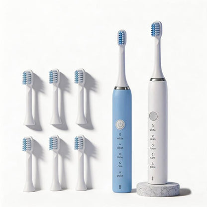 Electric Toothbrush for Adults, Soft-Bristled, USB Rechargeable, Waterproof, Sonic Vibration, Household Couple Toothbrush Head for Male and Female Students - image 5