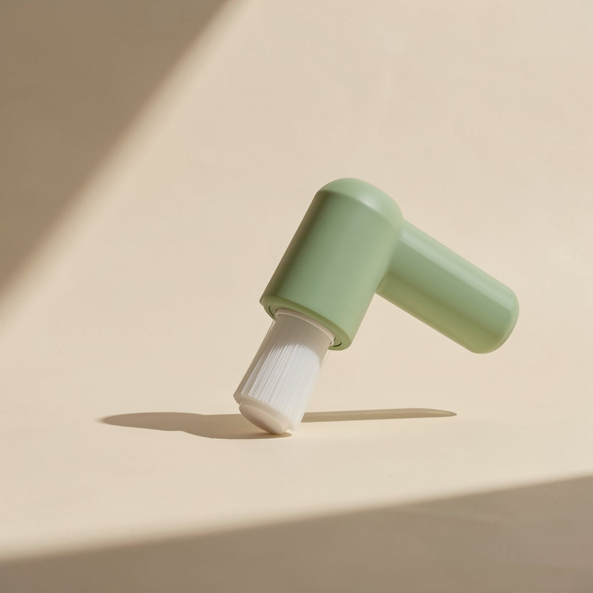 Interdental cleaning brush with a small head, soft bristles, and suction cup - view 2