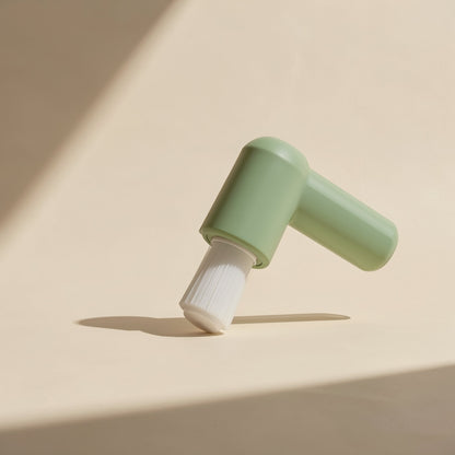 Interdental cleaning brush with a small head, soft bristles, and suction cup - view 2