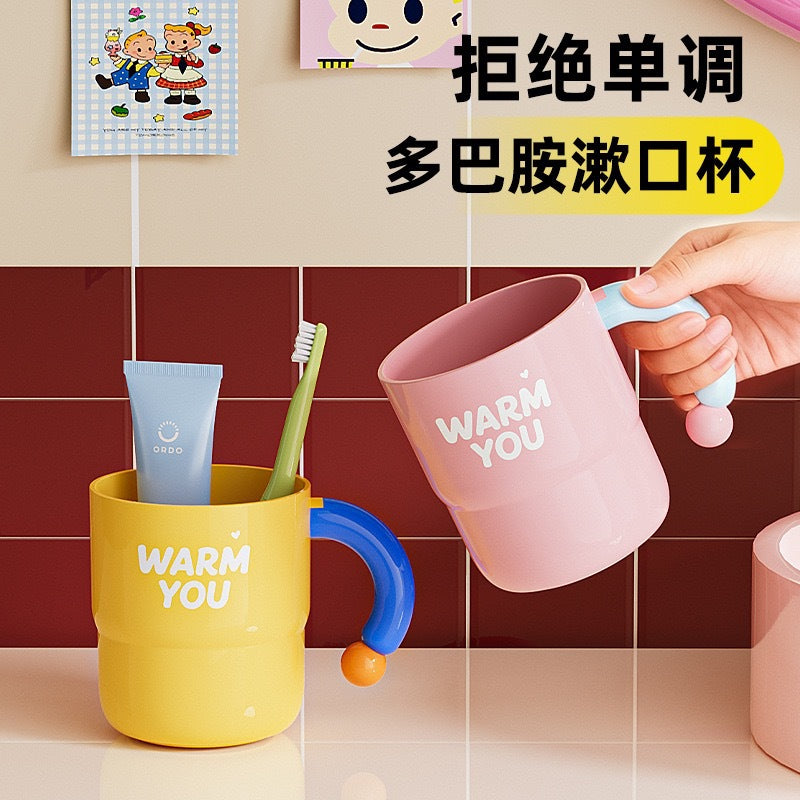 Dopamine Mouthwash Cup for Home Use, High Aesthetic Value Couple's Toothbrush Cup, Cute and Creative Toothbrush Holder, Anti-Drop, Suitable for Student Dormitory Use - image 3