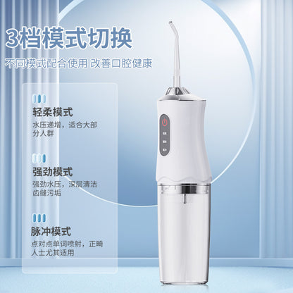Cross-Border Household Dental Cleaner Pulse Water Flosser Dental Oral Care USB Electric Tooth Irrigator Long-Lasting Orthodontic Care - image 2