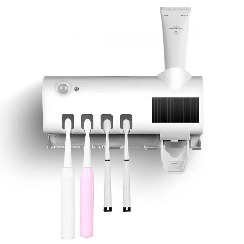Cross-Border Smart Toothbrush Sterilizer, Toothbrush Holder, Ultraviolet Multifunctional Toothbrush Box, Toothpaste Dispenser, Toothbrush Organizer - image 2