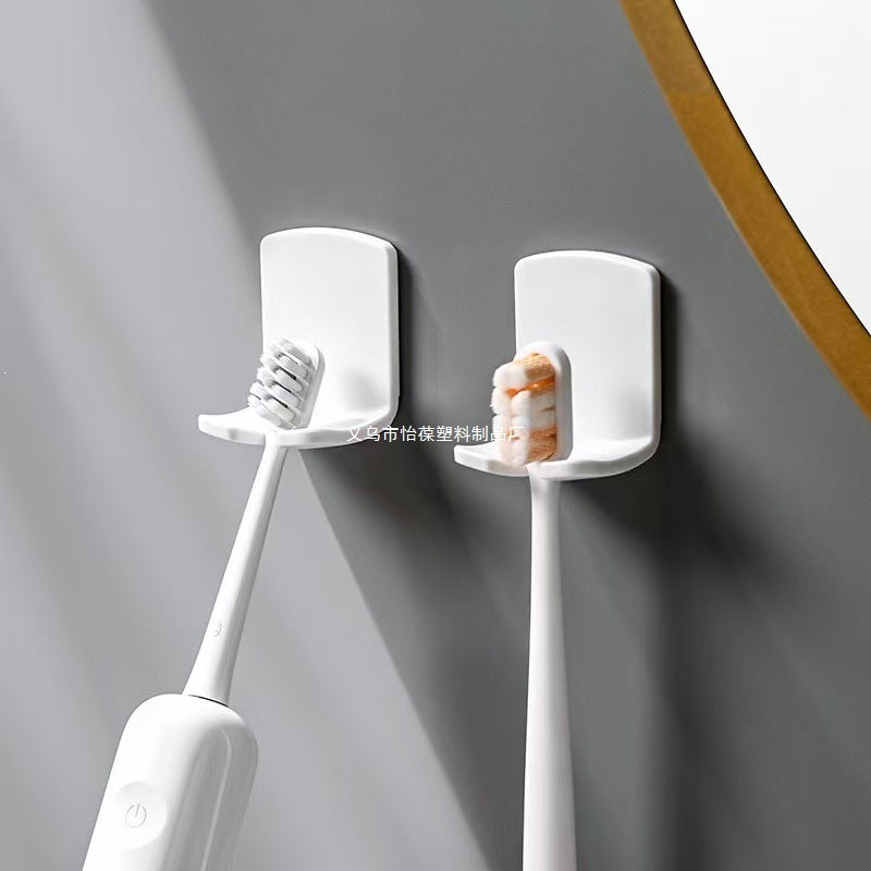 Minimalist toothbrush holder, no-drill electric toothbrush rack, wall-mounted bathroom toothbrush storage rack, plastic minimalist - image 2