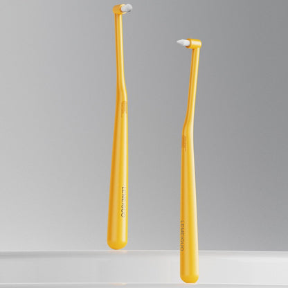 Orthodontic toothbrush with round and pointed tips, single bundle, wholesale, individually packaged, small head interdental brush, gap and cavity toothbrush, br - image 3