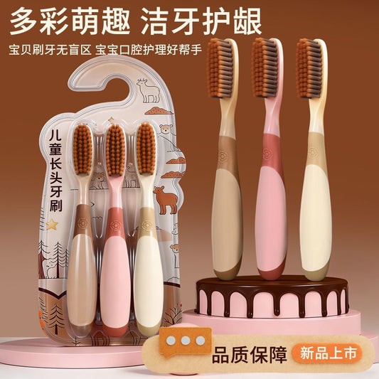 Children's Long-Head Toothbrush with Soft Bristles, Scientific Brush Head for 3-12 Year Old Babies, Oral Cleaning and Gum Care, Baby Toothbrush Wholesale - image 2