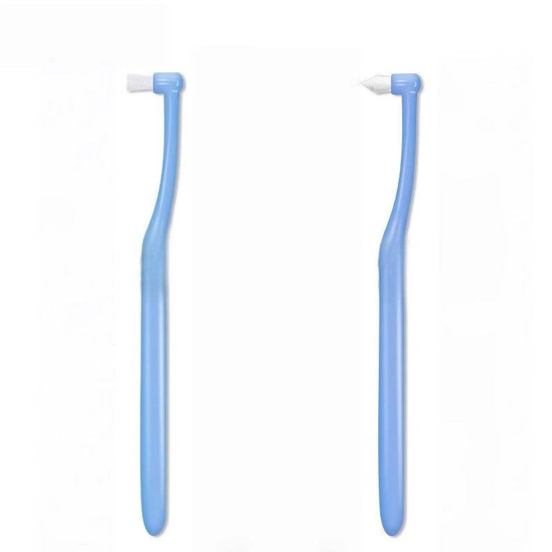 Pointed single-tuft interdental brush for orthodontic braces, specialized for cleaning wisdom tooth grooves and interdental spaces, orthodontic toothbrush with - image 5