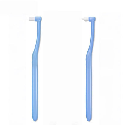 Pointed single-tuft interdental brush for orthodontic braces, specialized for cleaning wisdom tooth grooves and interdental spaces, orthodontic toothbrush with - image 5