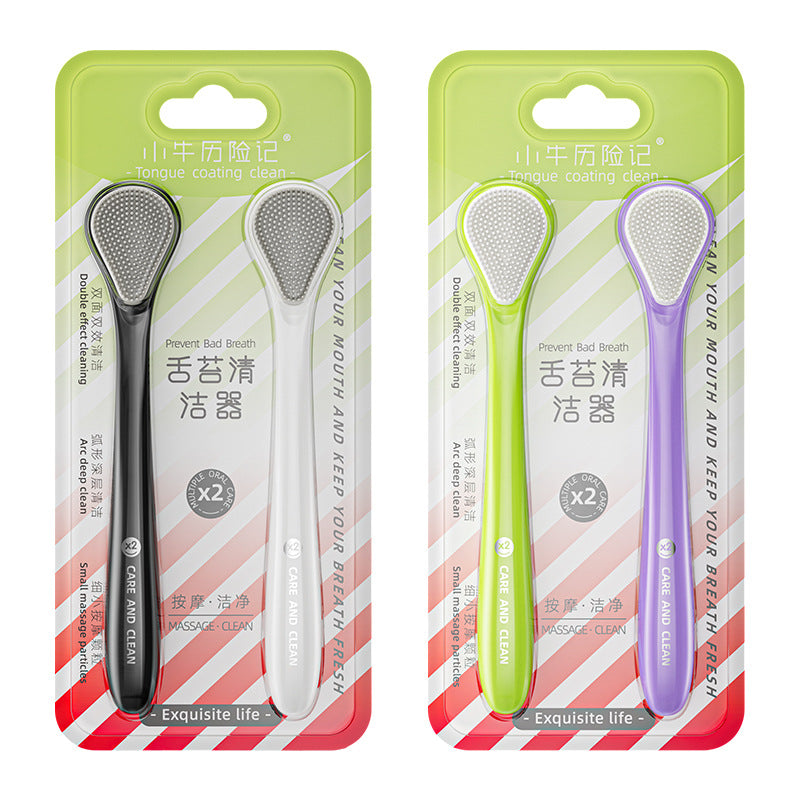 Little Cow's Adventure Tongue Scraper - Fresh Breath, Cross-Border Bestseller, Tongue Coating Cleaning Tool - image 5