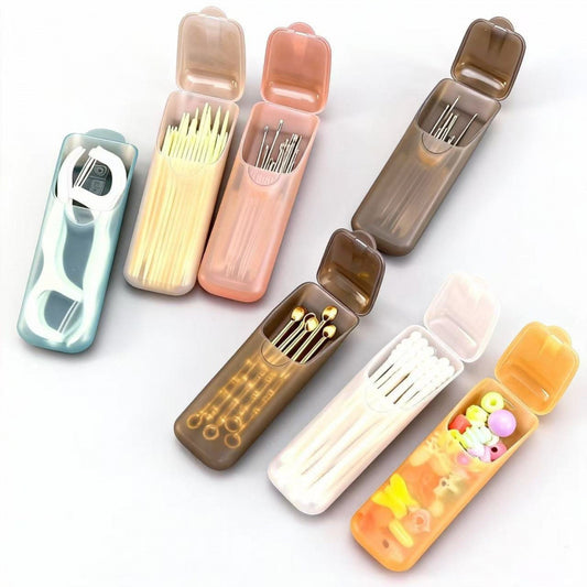Ultra-Small Storage Box, Dental Floss Box, Portable Small Medicine Box, Mini Toothpick Storage Box, Portable Ear Pick and Cotton Swab Box - image 2