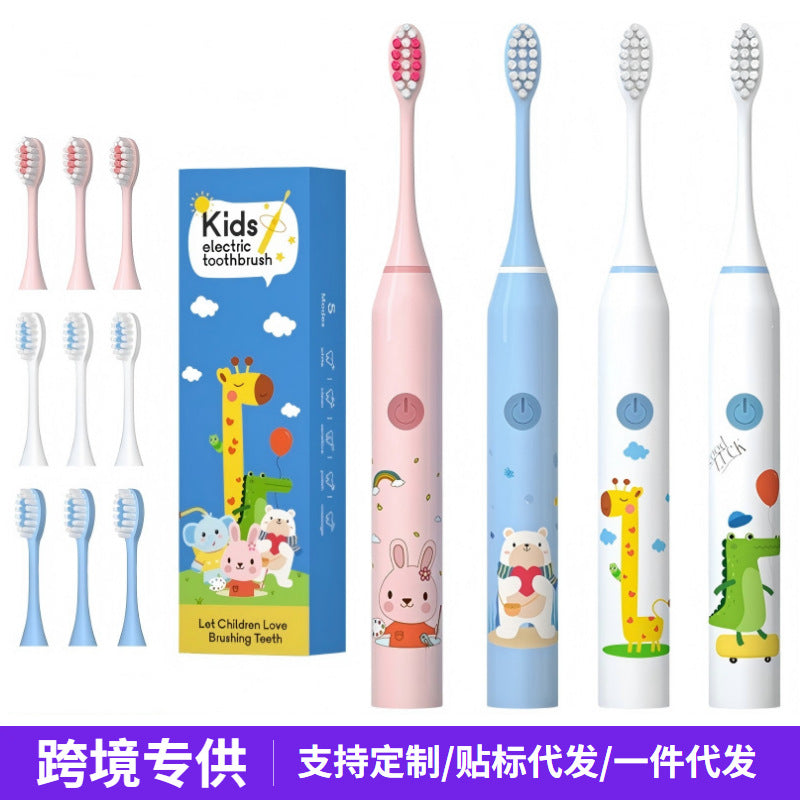 Children's Electric Toothbrush for Home and Travel, Soft-Bristle Toothbrush, Electric Children's Toothbrush, Fully Automatic Toothbrush, Cross-Border Wholesale - image 1