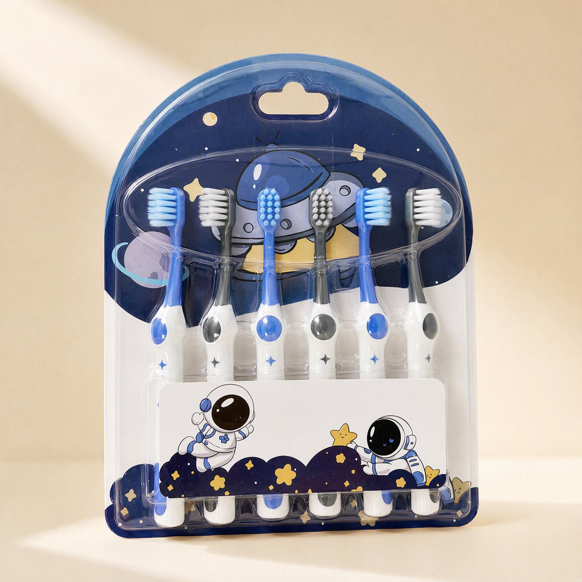 Starbrush Astronaut Toothbrushes for Children, 6-Pack – Soft Bristles