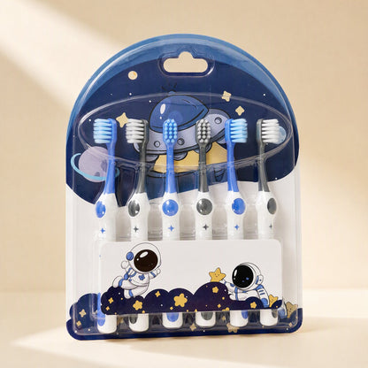 Starbrush Astronaut Toothbrushes for Children, 6-Pack – Soft Bristles