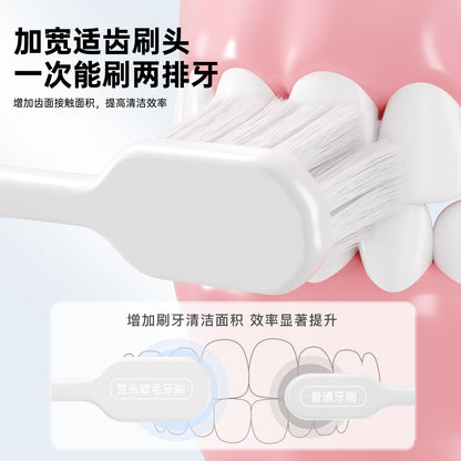 Japanese-Style Silver Ion Antibacterial Toothbrush with Soft Bristles, High-End Single-Pack, Adult Household Soft Bristle Toothbrush, Wholesale from Manufacture - image 3