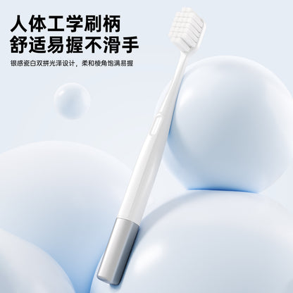 Japanese-Style Silver Ion Antibacterial Toothbrush with Soft Bristles, High-End Single-Pack, Adult Household Soft Bristle Toothbrush, Wholesale from Manufacture - image 4