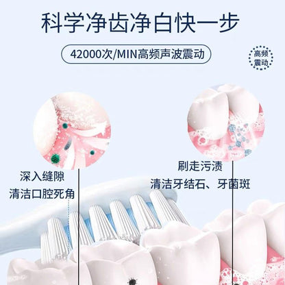 Gray Scale Crayscale Sonic Electric Toothbrush X3 Cross-Border Adult Model Soft-Bristle Smart Tooth Cleaner Source Manufacturer - image 2
