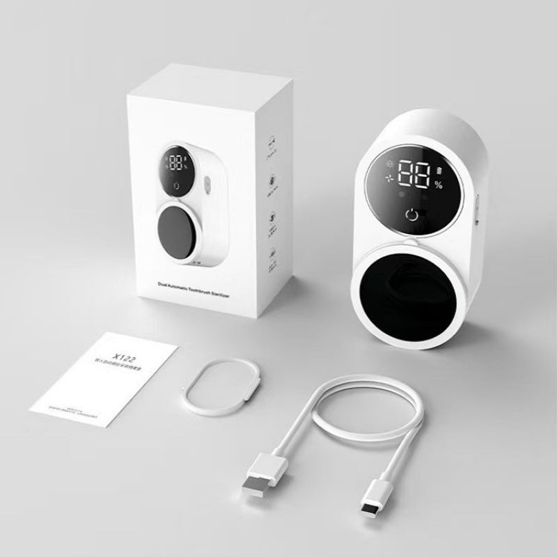 Intelligent Sensor Automatic Opening and Closing Toothbrush Disinfection Box, Toothbrush Sterilizer, Ultraviolet Toothbrush Disinfection and Sterilization Box - image 4