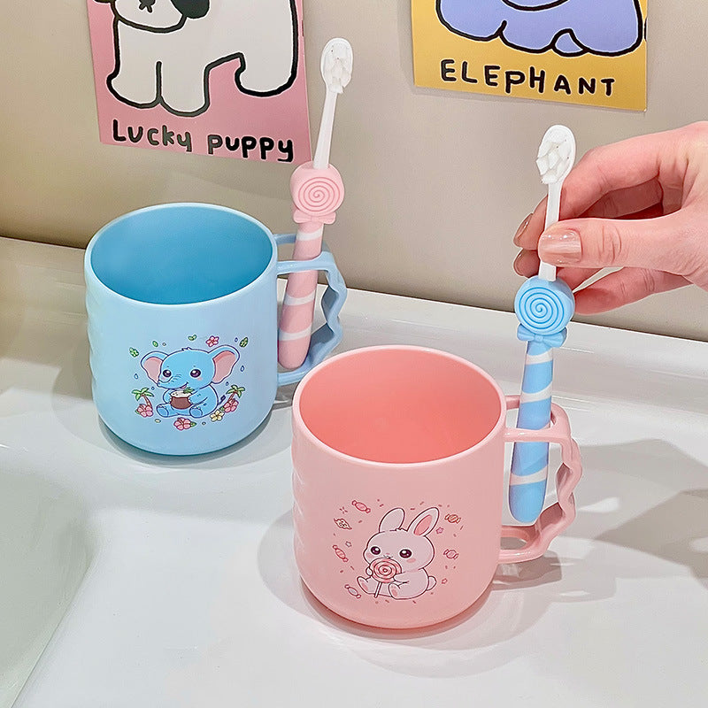 [Wholesale] Children's Cartoon Toothbrush Cup, Cute and Aesthetically Pleasing Mouthwash Cup, Anti-Drop Wash Cup - image 2