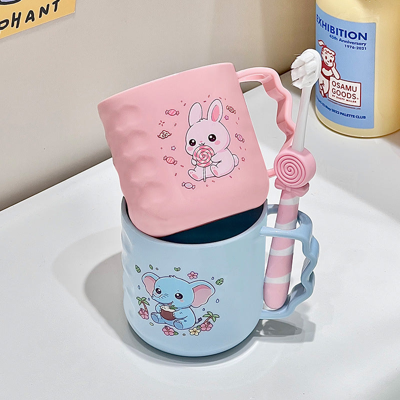 [Wholesale] Children's Cartoon Toothbrush Cup, Cute and Aesthetically Pleasing Mouthwash Cup, Anti-Drop Wash Cup - image 3