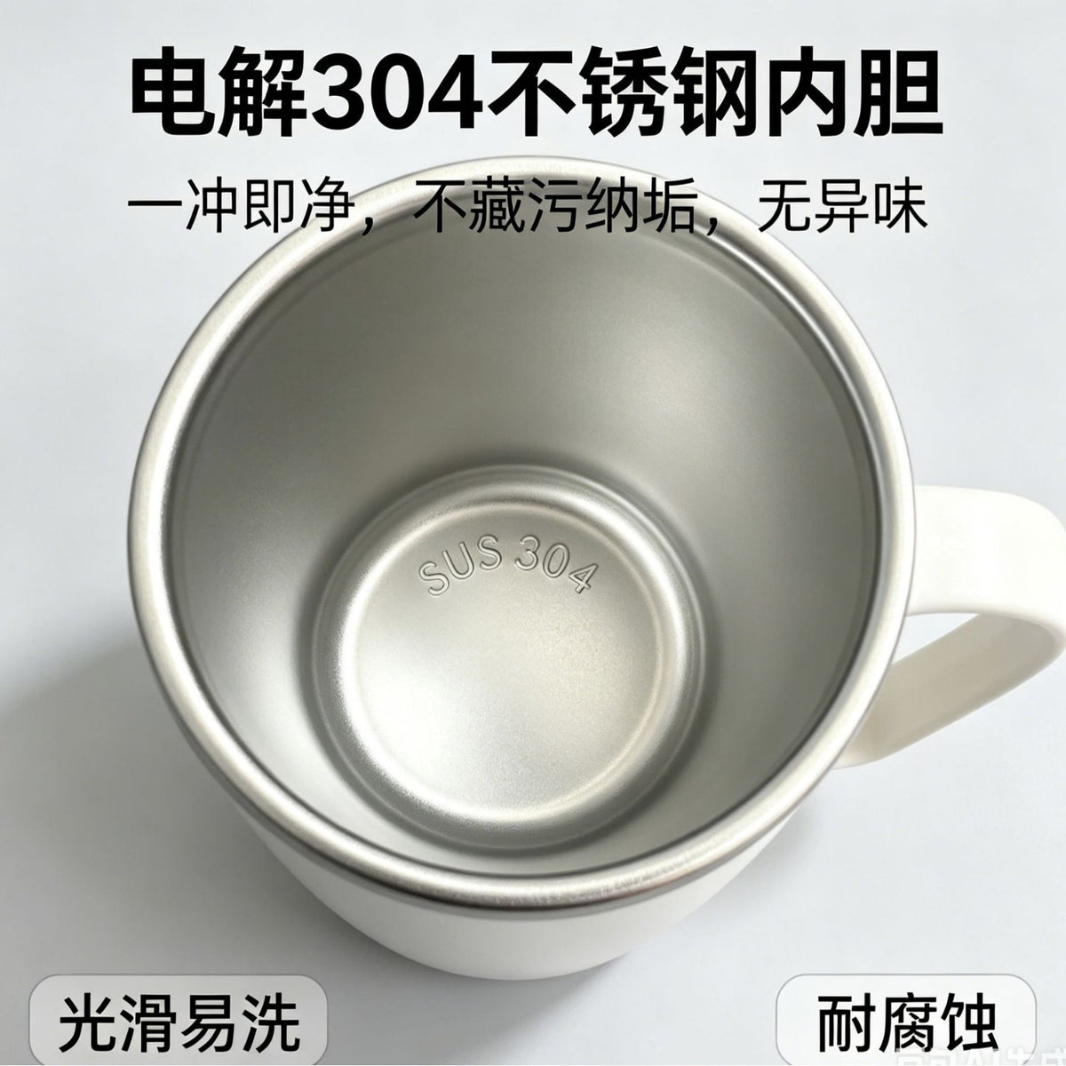 Double-Layer Stainless Steel Coffee Cup, Portable Wash Cup, Toothbrush Cup, Toothbrush Holder, Children's Simple Mouthwash Cup - image 4