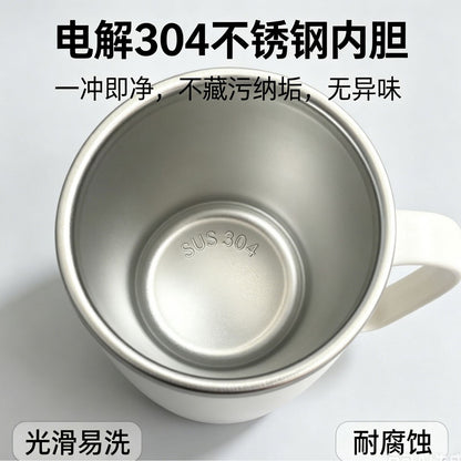 Double-Layer Stainless Steel Coffee Cup, Portable Wash Cup, Toothbrush Cup, Toothbrush Holder, Children's Simple Mouthwash Cup - image 4