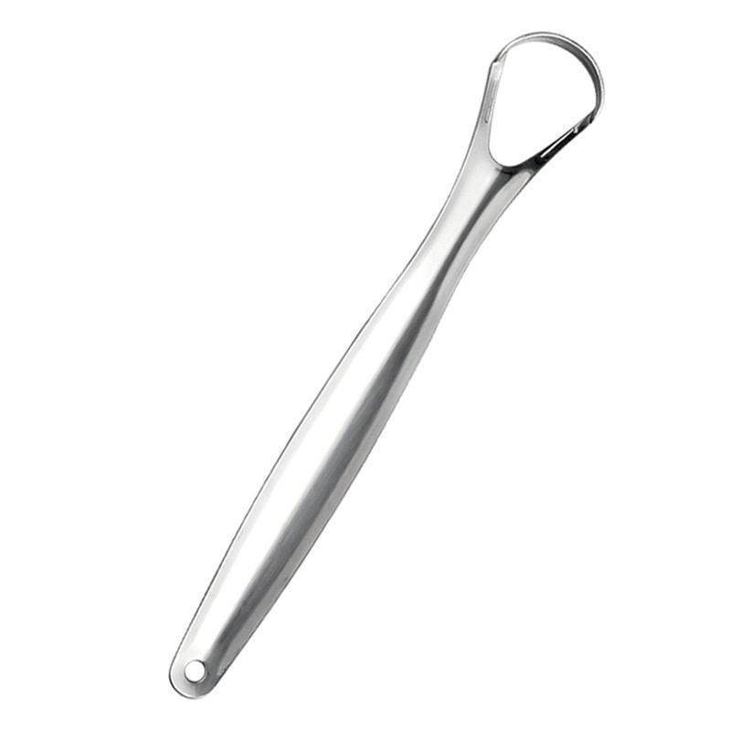 Stainless steel tongue scraper, bad breath remover, tongue coating brush for adults, stainless steel tongue scraper, oral cleaner - image 5