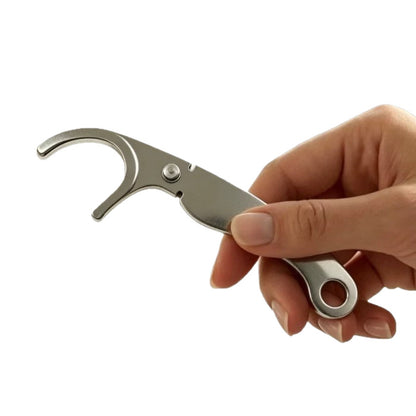 Stainless steel floss holder, portable floss tool for cleaning between teeth, reusable floss rack - image 5