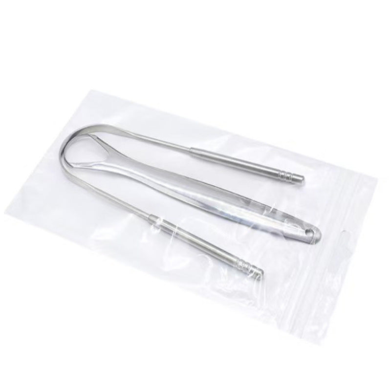 Stainless steel tongue scraper for adults, bad breath remover, tongue cleaner, tongue brush, U-shaped tongue scraper, tongue scraper board - image 4