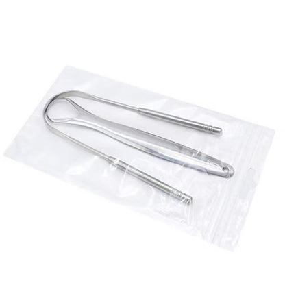 Stainless steel tongue scraper for adults, bad breath remover, tongue cleaner, tongue brush, U-shaped tongue scraper, tongue scraper board - image 4