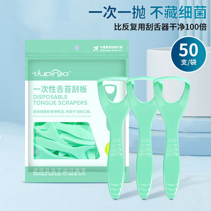Disposable tongue cleaner, portable universal tongue scraper for women, oral odor remover, tongue brush scraper tool - image 3