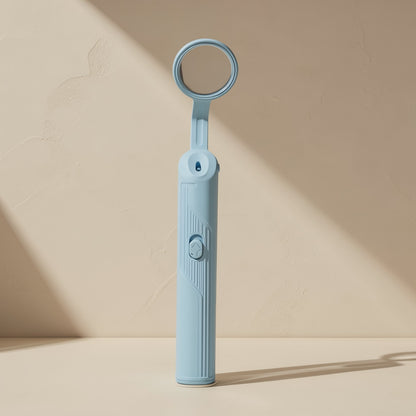 White LED oral mirror with microcrystalline anti-fog feature
