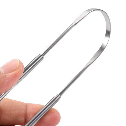 Specialized for foreign trade: Stainless steel tongue cleaner, tongue scraper for removing bad breath, tongue brush, tongue scraper - image 3