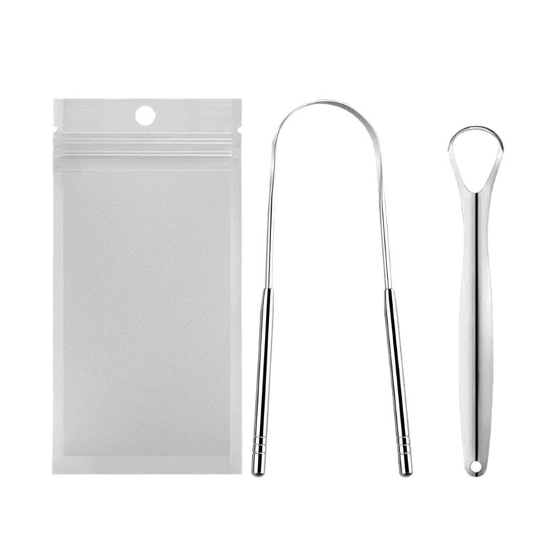 Specialized for foreign trade: Stainless steel tongue cleaner, tongue scraper for removing bad breath, tongue brush, tongue scraper - image 5