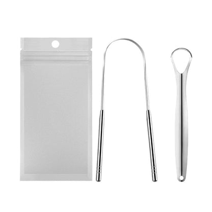 Specialized for foreign trade: Stainless steel tongue cleaner, tongue scraper for removing bad breath, tongue brush, tongue scraper - image 5