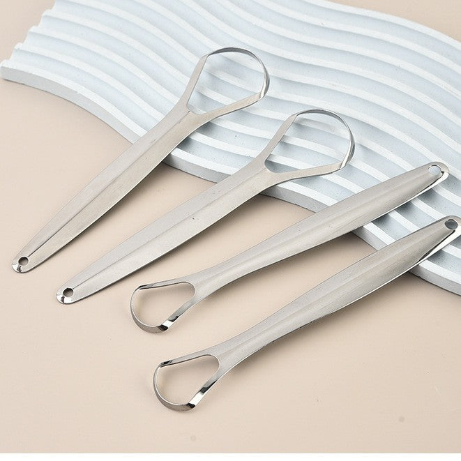 Wholesale manufacturer of stainless steel tongue scrapers, tongue coating cleaning tools, oral scrapers, stainless steel tongue plates, tongue coating scrapers - image 1