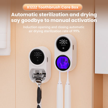 New USB toothbrush holder, toothbrush disinfection box, UV disinfection and sterilization dryer, wall-mounted, multi-functional sterilization rate - image 2