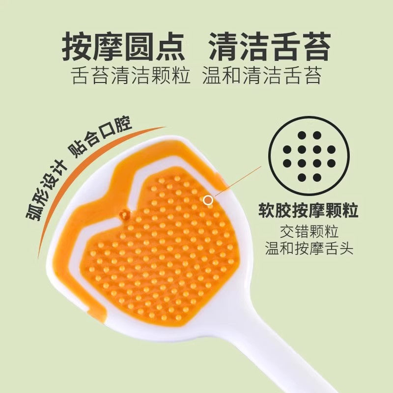 Tongue Cleaner Double-Sided Adult Tongue Brush Multifunctional Cleaner Tongue Toothbrush for Men and Women Silicone Tongue Brush - image 4