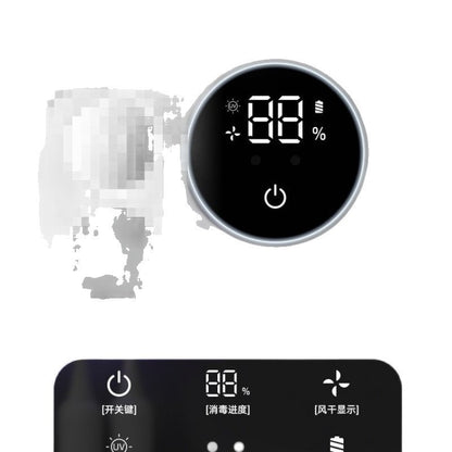 Cross-border new smart sensor toothbrush disinfection box with UV sterilization, large screen digital display, dual-person model, wall-mounted storage for home - image 5
