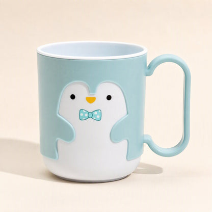 Cartoon penguin-style single-layer plastic mouthwash cup - view 5