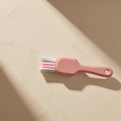 U-shaped manual orthodontic toothbrush with soft fluoride-containing bristles and a small brush head - view 2