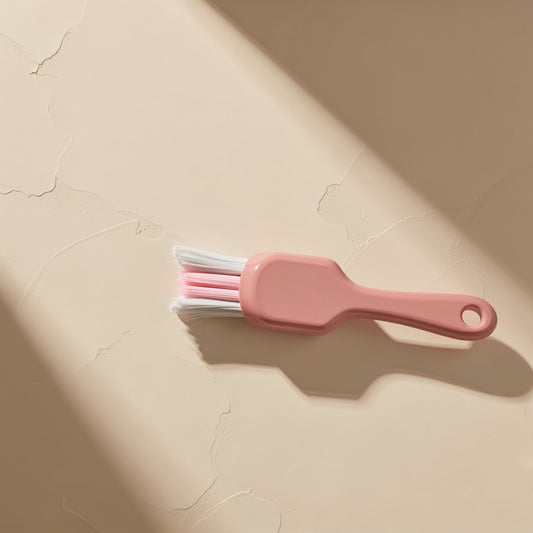 U-shaped manual orthodontic toothbrush with soft fluoride-containing bristles and a small brush head - view 2