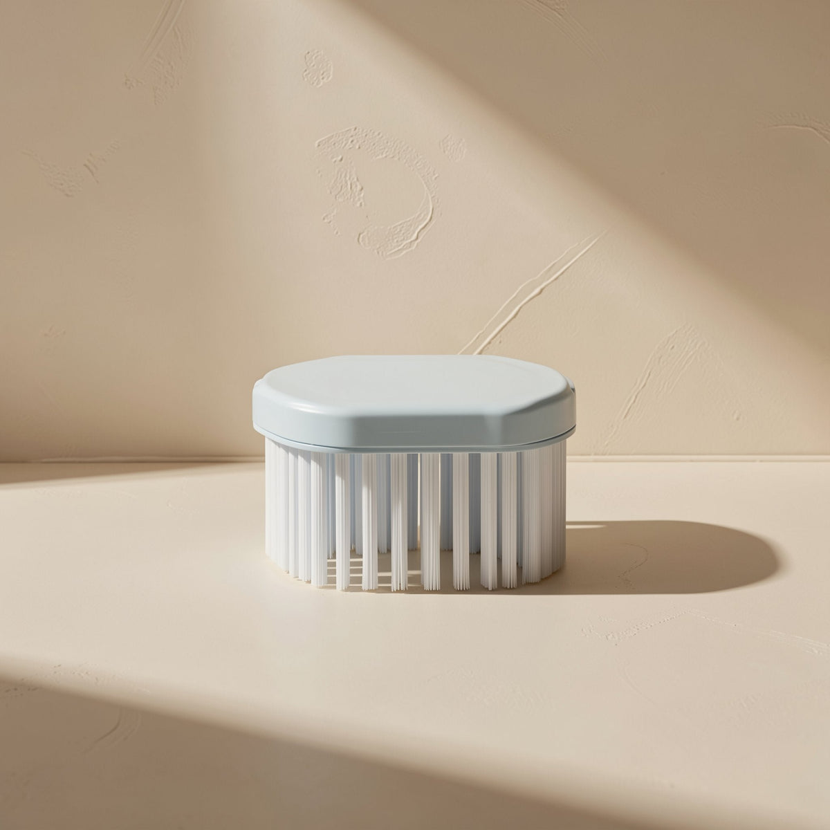 U-shaped manual orthodontic toothbrush with soft fluoride-containing bristles and a small brush head - view 4