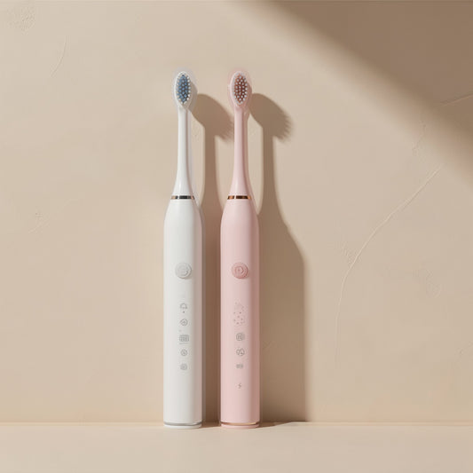 Rechargeable electric toothbrush with soft bristles - view 2