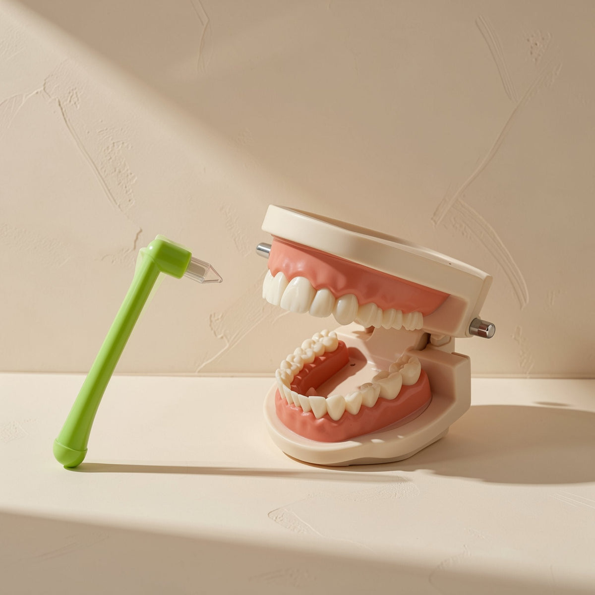 Manual toothbrush with a small tapered single-tuft head and soft bristles - view 2