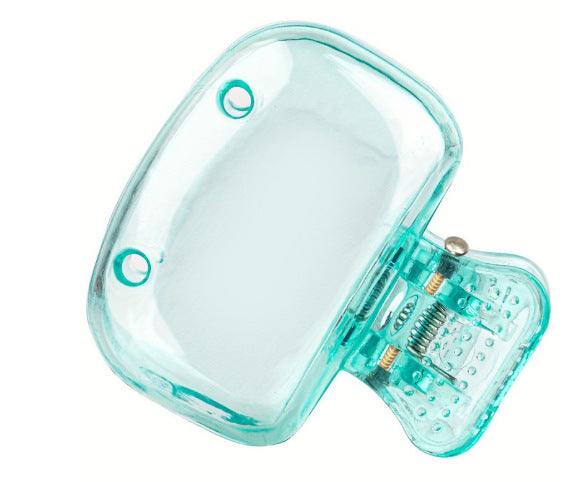 Azure translucent toothbrush head cover