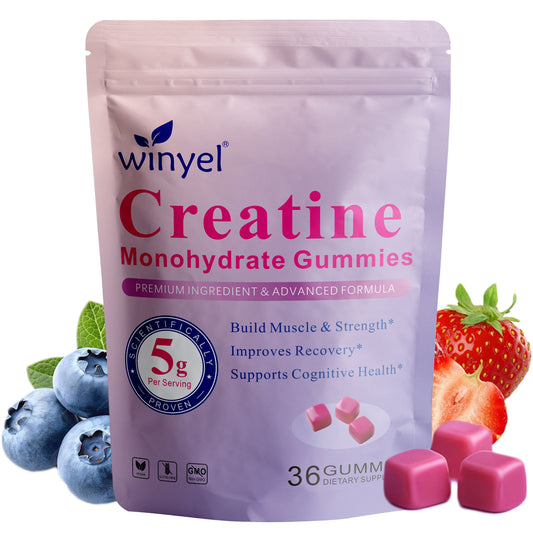 Creatine Monohydrate Gummies, 5 Grams Per Serving, Sugar-free