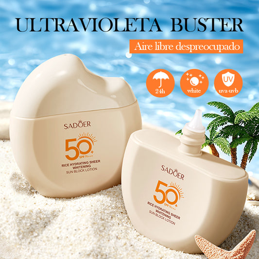 Sadoer Rice Moisturizing Transparent Whitening Sunscreen Lotion
