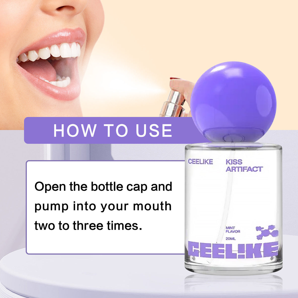 Portable Oral Deodorizing Spray for Nursing